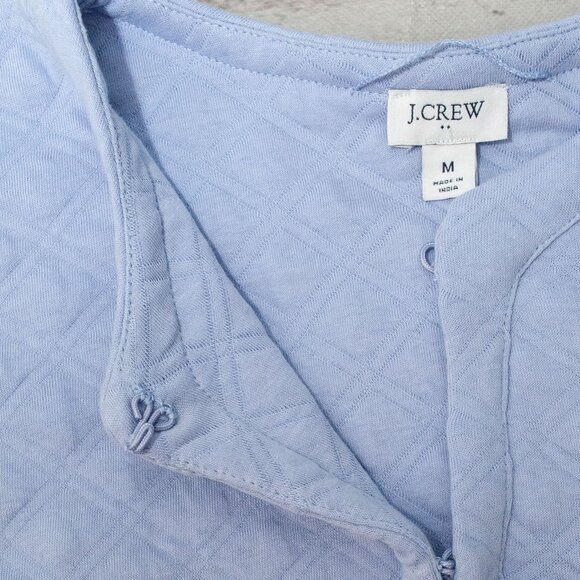 NWT J. Crew Quilted Cotton Cardigan Jacket in Periwinkle size L - Picture 5 of 12